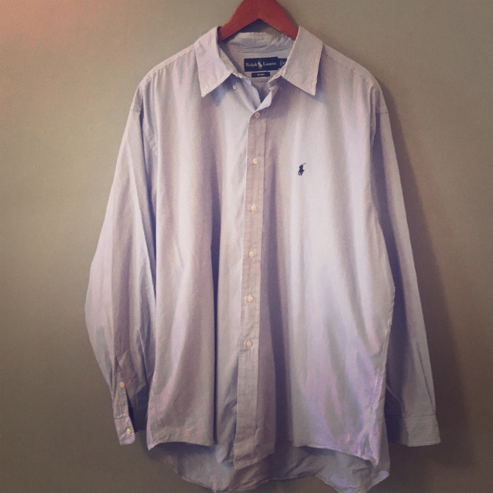 Blue and white Ralph Lauren button down